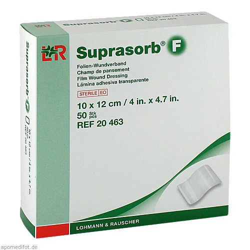 Suprasorb F Folienwundverband 10x12cm, 50 Stk., Lohmann & Rauscher GmbH & Co. KG