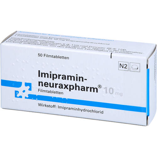 IMIPRAMIN-neuraxpharm 10 mg Filmtabletten, 50 St, neuraxpharm Arzneimittel GmbH