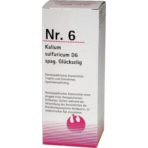 NR.6 Kalium sulfuricum D 6 spag.Glückselig, 100 ml, PHÖNIX LABORATORIUM GmbH