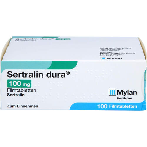 Sertralin dura 100mg Filmtabletten, 100 Stk., Viatris Healthcare GmbH