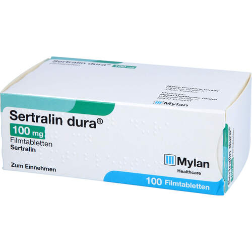 Sertralin dura 100mg Filmtabletten, 100 ST, Viatris Healthcare GmbH