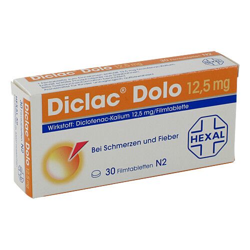 DICLAC Dolo 12,5 mg Filmtabletten, 30 Stk., Hexal AG