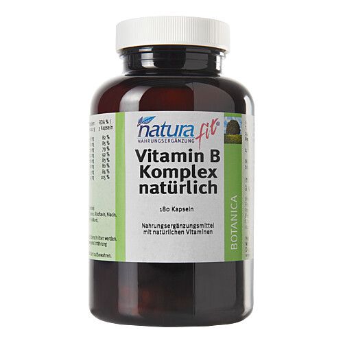 NATURAFIT Vitamin B Komplex nat&uuml;rlich Kapseln, 180 Stk., Naturafit GmbH