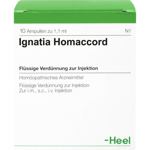 IGNATIA HOMACCORD Ampullen, 10 Stk., Biologische Heilmittel Heel GmbH