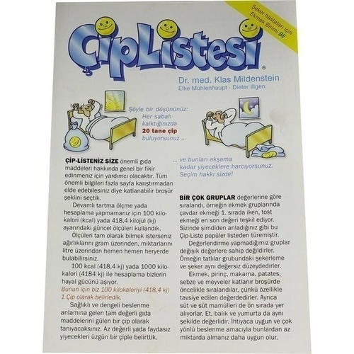 ChipListe-Leporello Türkisch, 1 Stk., Chip Liste Gbr Illgen