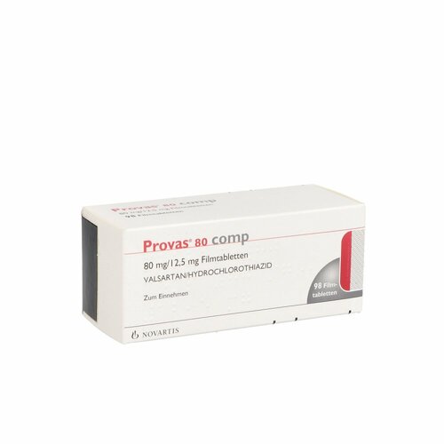 PROVAS 80 comp. 80 mg/12,5 mg Filmtabletten, 98 Stk., NOVARTIS Pharma GmbH