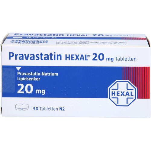 Pravastatin HEXAL 20mg Tabletten, 50 Stk., HEXAL AG