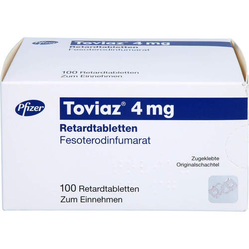 Toviaz 4mg Retardtabletten, 100 ST, Pfizer Pharma GmbH