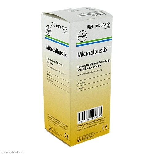 Microalbustix Harnteststreifen, 25 Stk., Siemens Healthcare GmbH