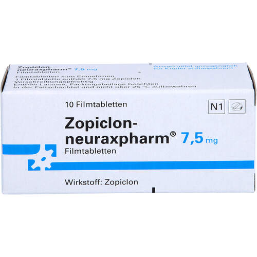 Zopiclon-neuraxpharm 7.5mg, 10 Stk., neuraxpharm Arzneimittel GmbH