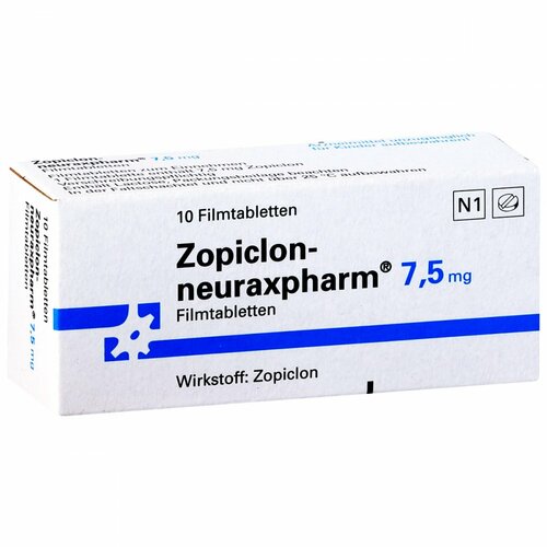 Zopiclon-neuraxpharm 7.5mg, 10 Stk., neuraxpharm Arzneimittel GmbH