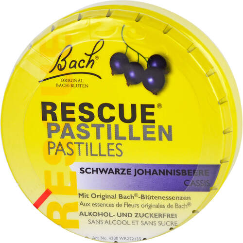 BACH ORIGINAL Rescue Pastillen schw.Johannisb., 50 g, Nelsons GmbH