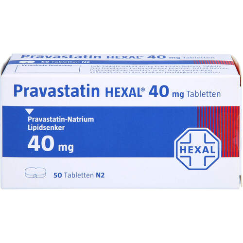 Pravastatin HEXAL 40mg Tabletten, 50 Stk., HEXAL AG