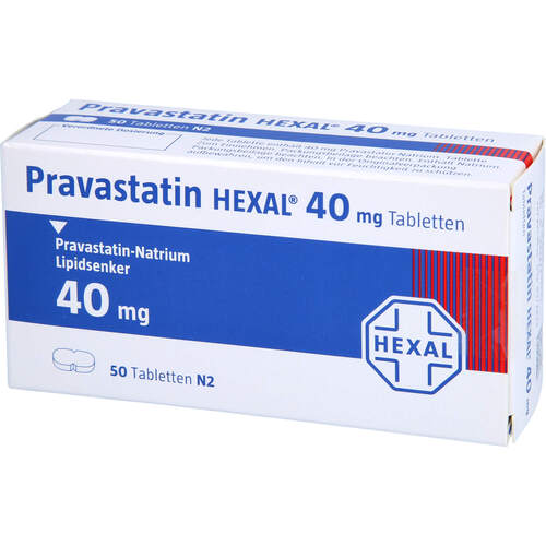 Pravastatin HEXAL 40mg Tabletten, 50 Stk., HEXAL AG