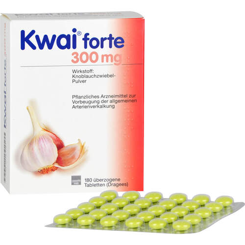 KWAI forte 300 mg überzogene Tabletten, 180 Stk., MCM Klosterfrau Vertriebsgesellschaft mbH KWAI forte 300 mg überzogene Tabletten, 180 Stk., MCM Klosterfrau Vertriebsgesellschaft mbH