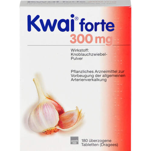 KWAI forte 300 mg überzogene Tabletten, 180 Stk., MCM Klosterfrau Vertriebsgesellschaft mbH KWAI forte 300 mg überzogene Tabletten, 180 Stk., MCM Klosterfrau Vertriebsgesellschaft mbH
