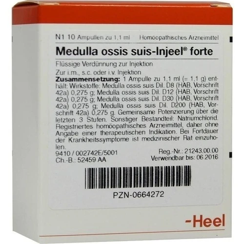 MEDULLA OSSIS suis Injeel forte Ampullen, 10 Stk., Biologische Heilmittel Heel GmbH