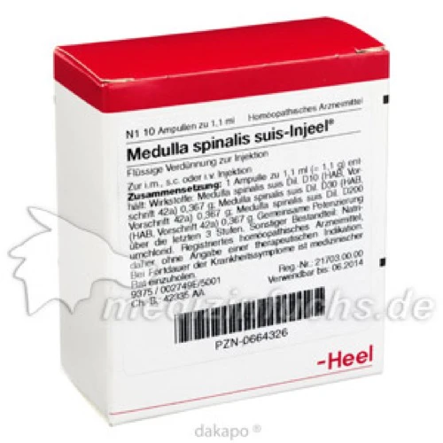 MEDULLA SPI SUIS INJ ORG, 10 Stk., Biologische Heilmittel Heel GmbH