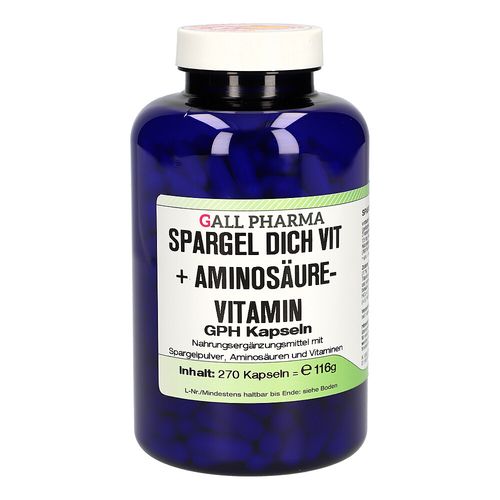 Spargel Dich Vit + Aminosäure-Vitamin GPH Kapseln, 270 Stk., Hecht-Pharma GmbH Spargel Dich Vit + Aminosäure-Vitamin GPH Kapseln, 270 Stk., Hecht-Pharma GmbH