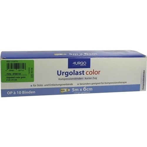 URGOLAST COLOR 5MX6CM GRÜN, 10 ST, Urgo GmbH