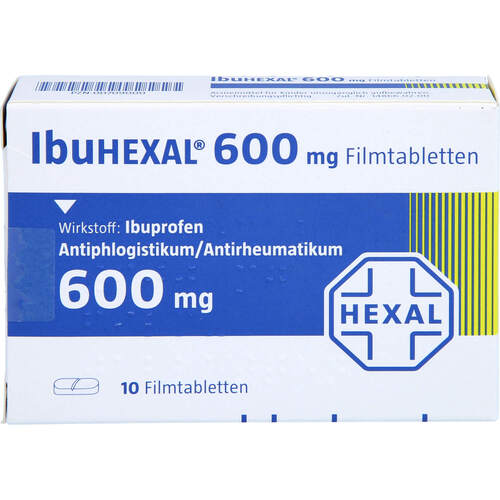 IBUHEXAL 600, 10 ST, HEXAL AG