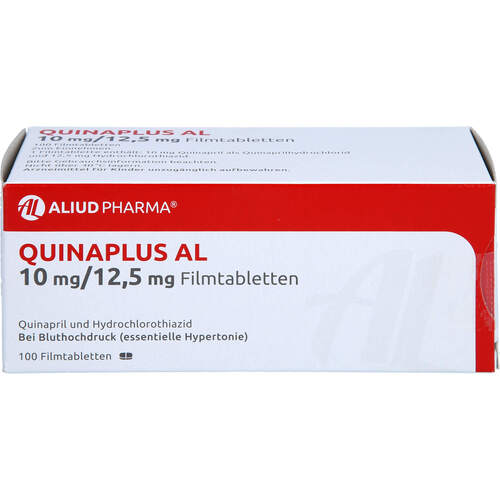 Quinaplus AL 10mg/12.5mg Filmtabletten, 100 Stk., Aliud Pharma GmbH