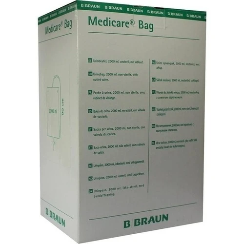 Medicare Bag 2000ml unst.m.90cm Schlauch u. Ablauf, 10 Stk., B. Braun Melsungen AG