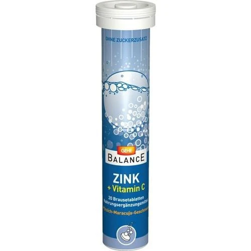 GEHE BALANCE Zink+Vitamin C Brausetabletten, 20 Stk., GEHE Pharma Handel GmbH