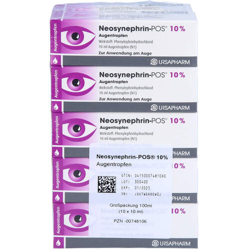 NEOSYNEPHRIN POS 10%, 10x10 ml, Ursapharm Arzneimittel GmbH NEOSYNEPHRIN POS 10%, 10x10 ml, Ursapharm Arzneimittel GmbH