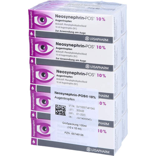 NEOSYNEPHRIN POS 10%, 10x10 ml, Ursapharm Arzneimittel GmbH NEOSYNEPHRIN POS 10%, 10x10 ml, Ursapharm Arzneimittel GmbH