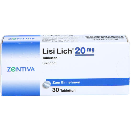 Lisi Lich 20mg, 30 Stk., Zentiva Pharma GmbH
