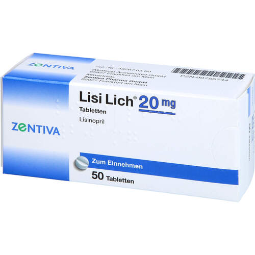 Lisi Lich 20mg, 50 Stk., Zentiva Pharma GmbH