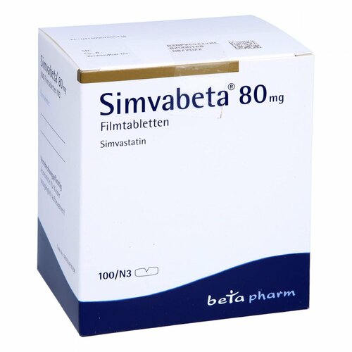 Simvabeta 80mg Filmtabletten, 100 Stk., betapharm Arzneimittel GmbH