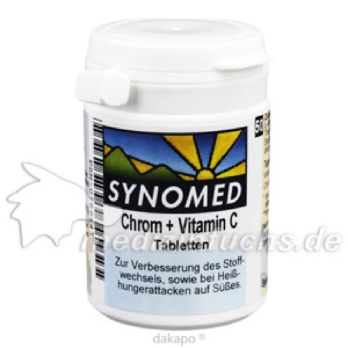Chrom + Vitamin C Tabletten, 50 Stk., Synomed GmbH