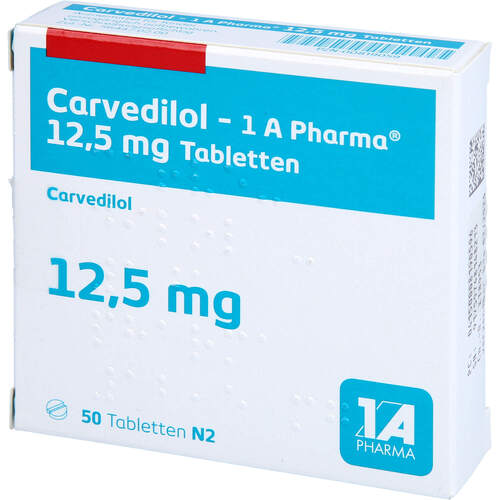 Carvedilol - 1A-Pharma 12.5mg Tabletten, 50 Stk., 1 A Pharma GmbH
