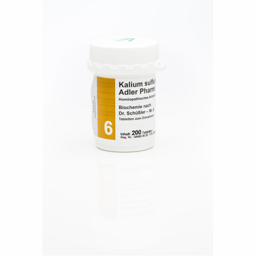 Biochemie Adler 6 Kalium Sulfuricum D 6 Adler Phar, 200 ST,  Adler Pharma Produktion und Vertrieb GmbH 