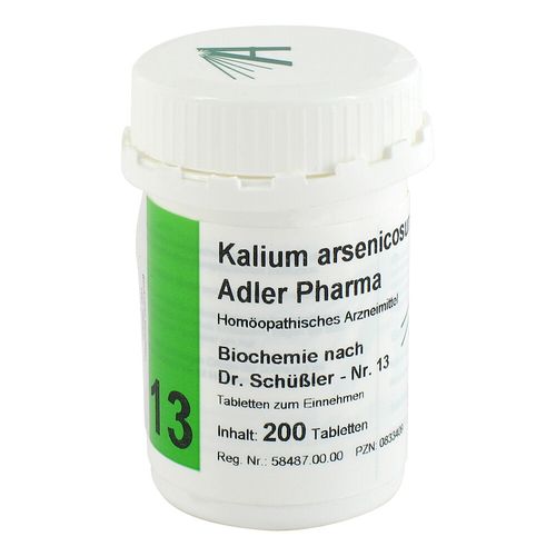 Biochemie Adler 13 Kalium Arsenicosum D12 Adler Ph, 200 Stk., Adler Pharma Produktion und Vertrieb GmbH