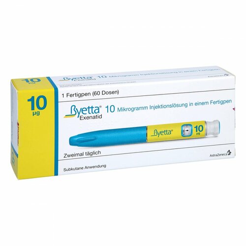 Byetta 10ug-Injektionslösung Fertigpen, 1 Stk., AstraZeneca GmbH