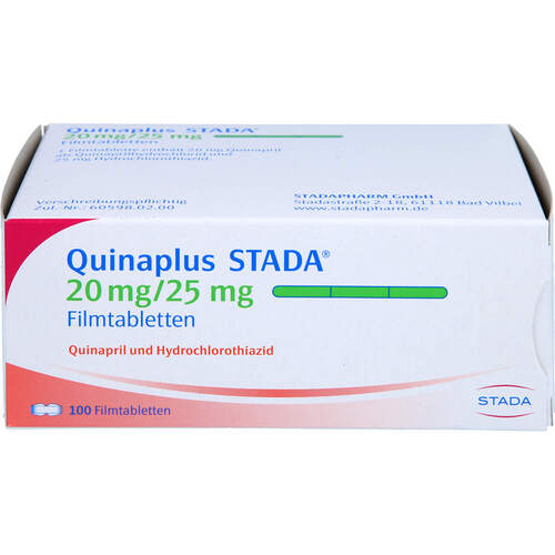 Quinaplus STADA 20mg/25mg Filmtabletten, 100 Stk., STADAPHARM GmbH