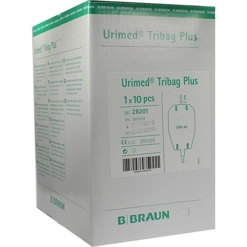 Urimed Tribag Plus 500ml mit 2cm Schlauch, 10 Stk., B. Braun Melsungen AG