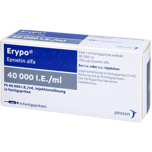 ERYPO FS 40000I.E./ml, 4x1 ml, Janssen-Cilag GmbH