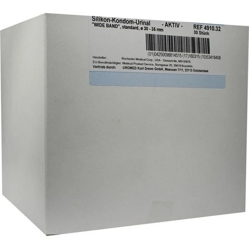 Kondomurinal Silikon Wide Band 32mm 4910, 30 Stk., Uromed Kurt Drews KG