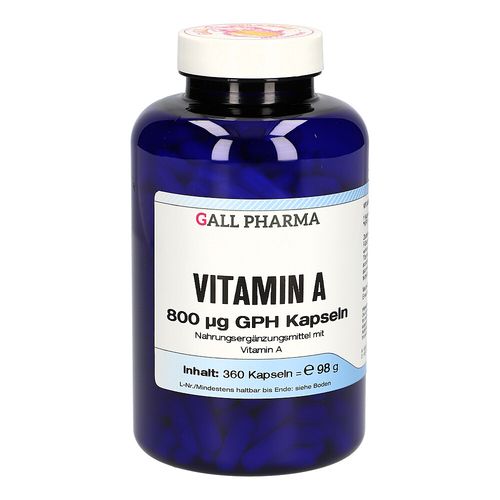 Vitamin A 800ug GPH Kapseln, 360 Stk., Hecht-Pharma GmbH