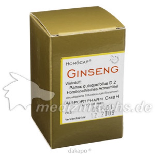 GINSENG KAPSELN, 60 Stk., Airportpharm GmbH GINSENG KAPSELN, 60 Stk., Airportpharm GmbH