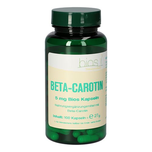 Beta-Carotin 5mg Bios Kapseln, 100 Stk., Bios Medical Services