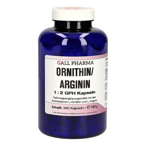 Ornithin/Arginin 1:2 GPH Kapseln, 360 Stk., Hecht-Pharma GmbH