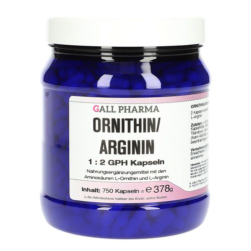 Ornithin/Arginin 1:2 GPH Kapseln, 750 Stk., Hecht-Pharma GmbH