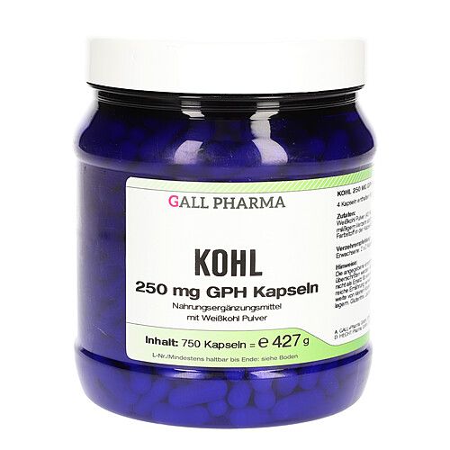 Kohl 250mg GPH Kapseln, 750 Stk., Hecht-Pharma GmbH