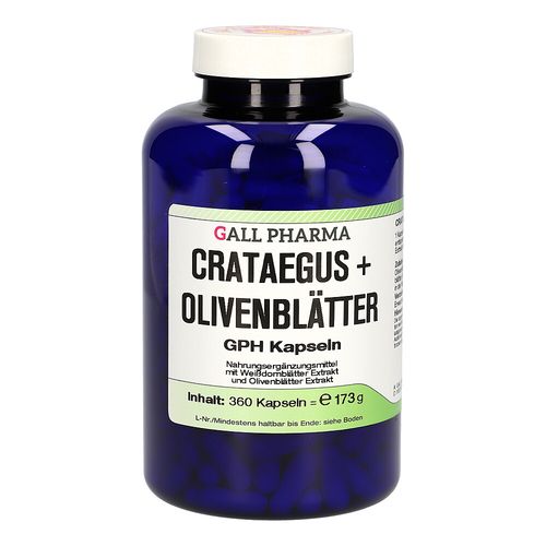 Crataegus + Olivenblätter GPH Kapseln, 360 Stk., Hecht-Pharma GmbH