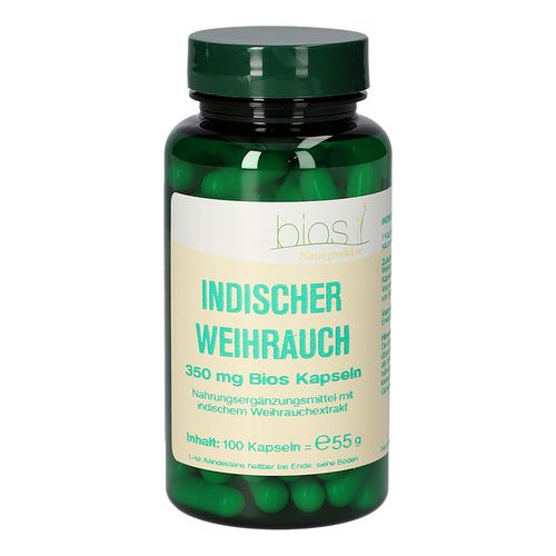 Indischer Weihrauch 350mg Bios Kapseln, 100 Stk., Bios Medical Services